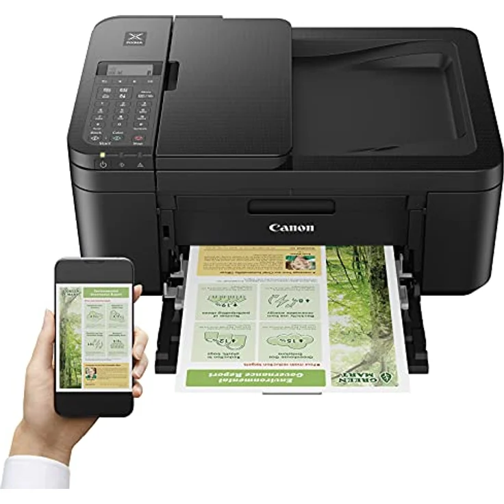 Canon PIXMA TR4750i Multifunktionsdrucker DIN A4 - Farbtintenstrahldrucker (Scanner, Kopierer, kabelloser Drucker, WLAN, LCD, Apple AirPrint, Mopria) kompatibel mit Drucker ABO PIXMA Print Plan – Bild 4