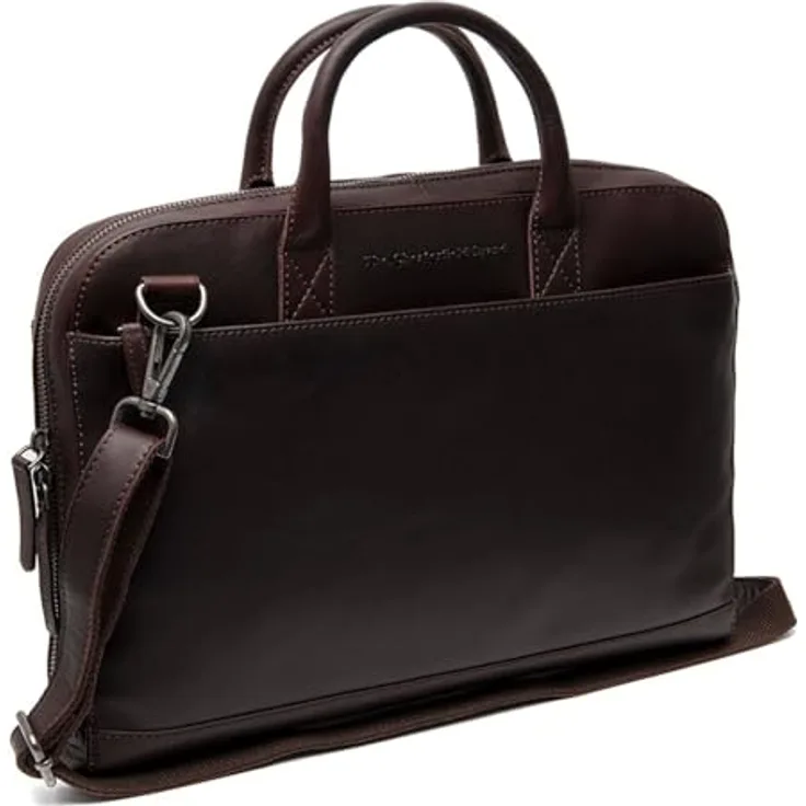 The Chesterfield Brand Tilbury Business Bag, Laptop-Tasche in Braun mit strukturiertem Innenraum, 37 x 28 x 4,5 cm