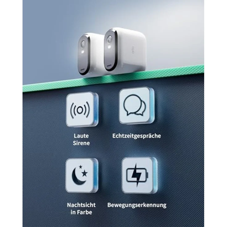 Arlo Essential 2 XL Überwachungskamera Aussen WLAN, Bis Zu 2 Jahre Schutz, Kabellos, 2K HD Video, Farbnachtsicht, Licht, Bewegungsmelder, Sirene, 2-Wege Audio + Arlo Secure Plan Testzeitraum, Weiß – Bild 2