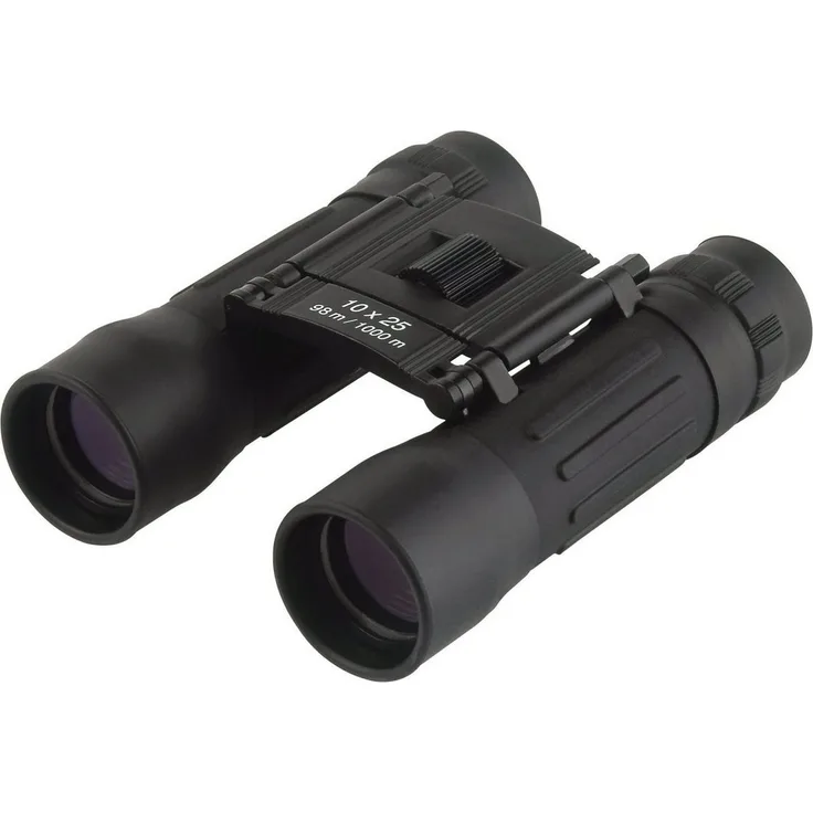 TFA Dostmann Visumatic Voyager, Pocket-Fernglas 10x25 mit umstülpbaren Gummiaugenmuscheln, leicht und zusammenklappbar
