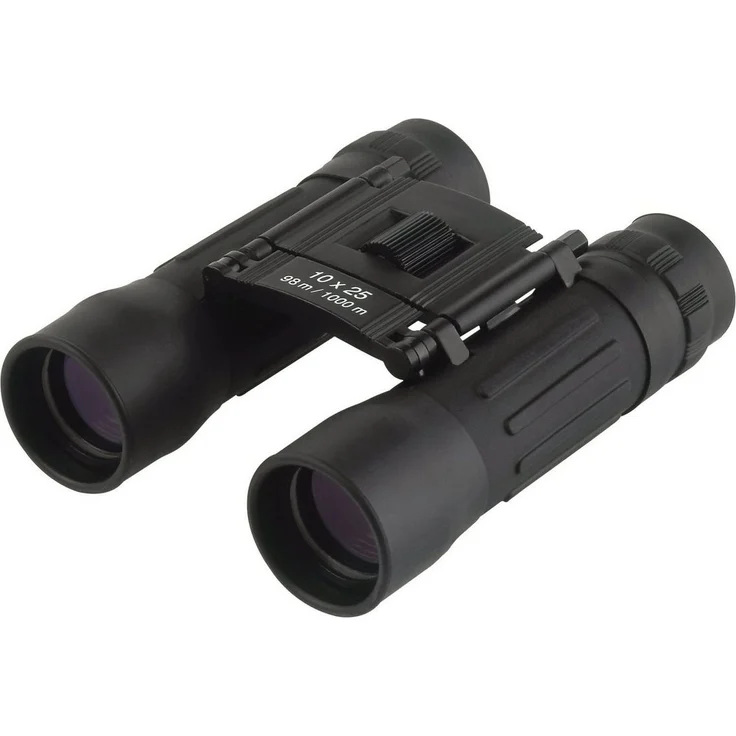 TFA Dostmann Visumatic Voyager, Pocket-Fernglas 10x25 mit umstülpbaren Gummiaugenmuscheln, leicht und zusammenklappbar