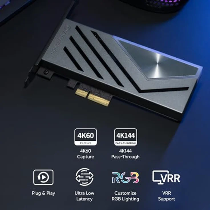 AVerMedia HDMI-Capture-Karte für Streaming und Aufnahme mit 4K60-Erfassung und ultraniedriger Latenz auf PS5, PS4 Pro, Xbox Series X/S, Xbox One X, Switch-Spielen - GC575 Live Gamer 4K 2.1 – Bild 3