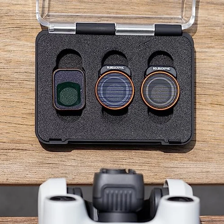 PolarPro - DJI Mini 3 Pro - Mist + GoldM + BlueM (3er-Pack) - Ultraleichtes Aluminium - Präzise konstruiert - horizontale und vertikale Aufnahmemodi - Farbneutralität – Bild 5
