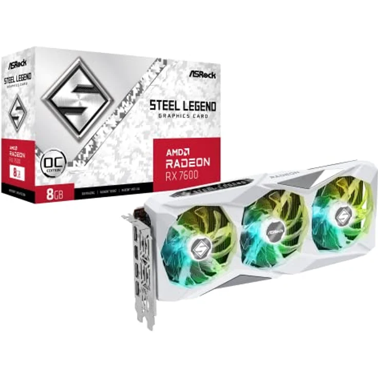 ASRock Radeon RX 7600 Steel Legend 8 GB, 8192 MB GDDR6 – Bild 1