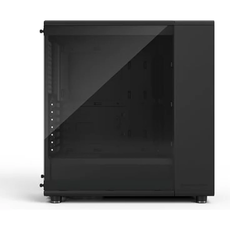 Fractal Design North Momentum Black Edition, PC-Gaming-Gehäuse mit Glas-Seitenfenster, Front aus echtem geschwärztem Eichenholz, inklusive DREI 120mm Momentum-Lüfter, ATX – Bild 3