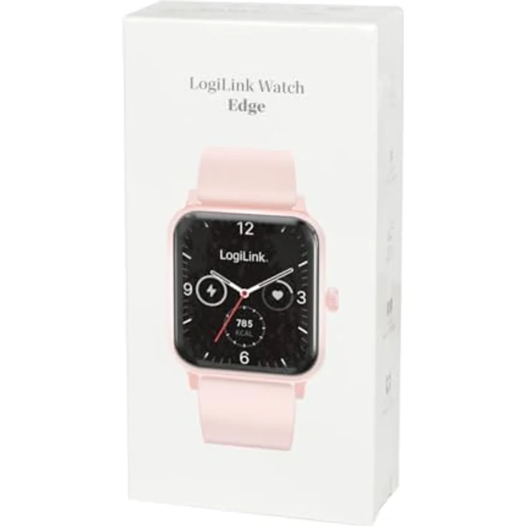 LogiLink Edge Smartwatch, 1,83 Zoll LCD-Touchscreen, rosa, IP68 wasserdicht, Bluetooth 5.2, umfangreiche Gesundheitsfunktionen – Bild 8