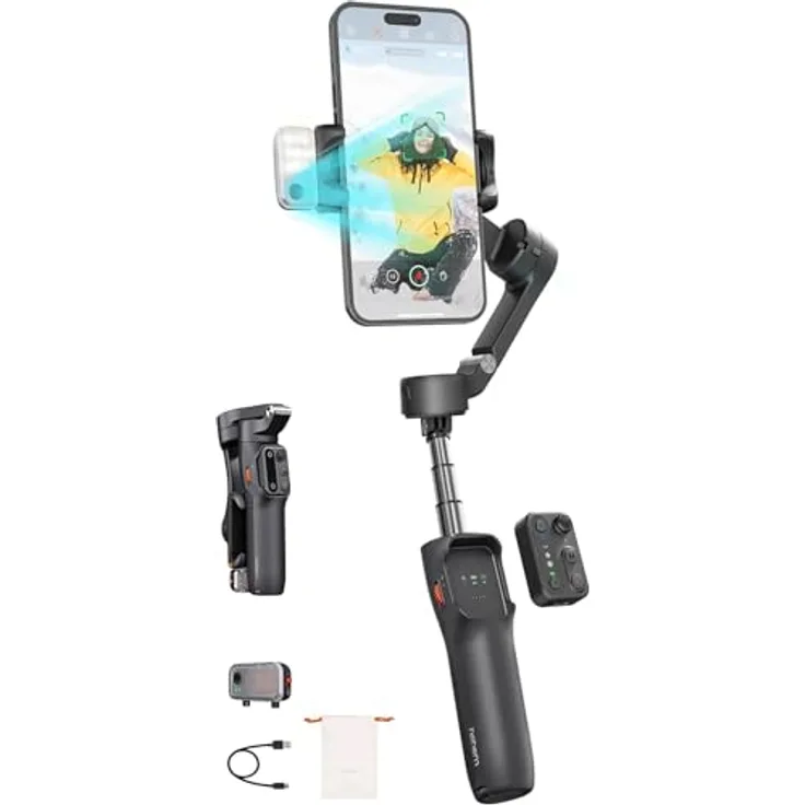 Hohem iSteady V3, Gimbal-Stativ für Smartphones, schwarz