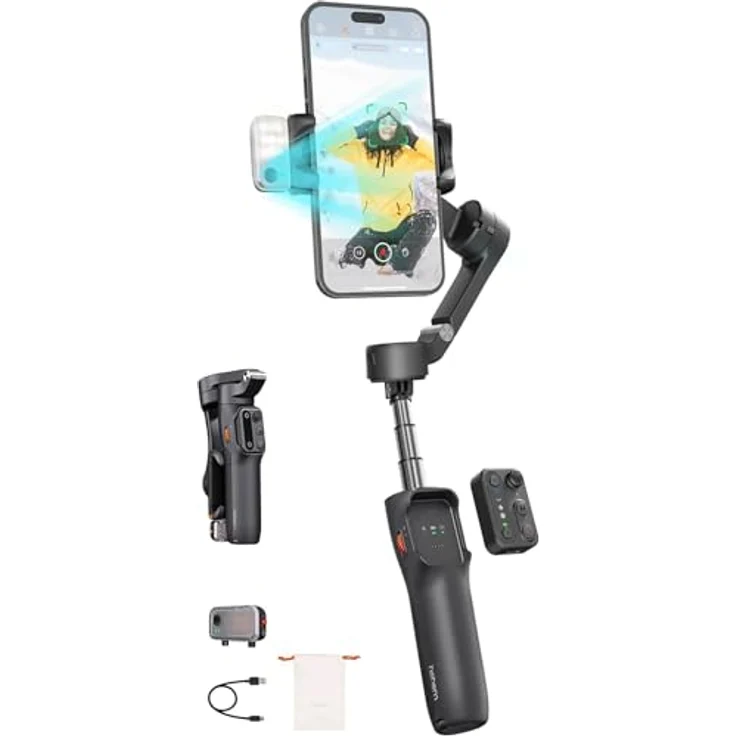 Hohem iSteady V3, Gimbal-Stativ für Smartphones, schwarz – Bild 1