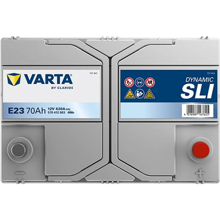 VARTA E23 Blue Dynamic 70Ah 630A Autobatterie, wartungsfrei für PKW, Schaltung 0 – Bild 4