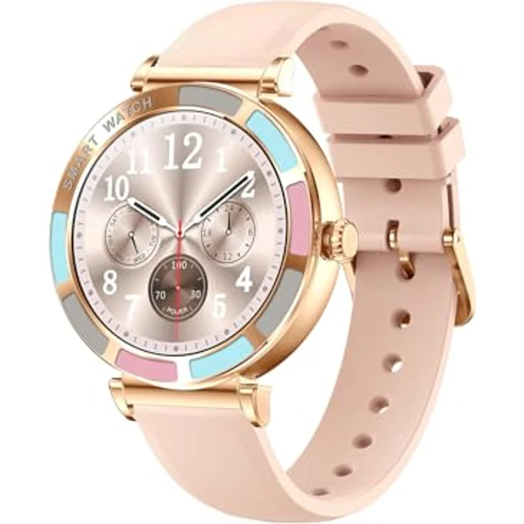 Trevi T-FIT 245 L, Smartwatch mit kabelloser Anruffunktion, 1,27 Zoll Full-Touch-Display, Schlafüberwachung, Herzfrequenz-Tracking, IP67 wasserdicht, Rosa – Bild 1