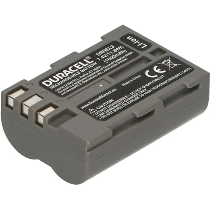 Duracell DRNEL3 Li-Ion Kamera Ersetzt Akku für EN-EL3 – Bild 5