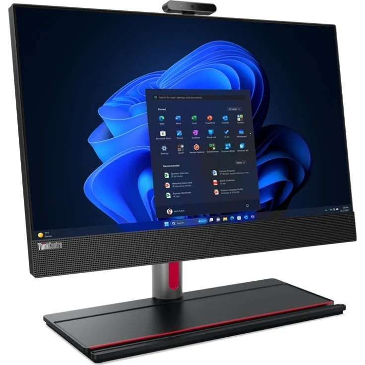 Lenovo ThinkCentre M90a Gen 5, All-in-One Desktop-PC mit 23,8" FHD IPS-Display, Intel i5-14500, 16GB RAM, 512GB SSD, UHD 770, Windows 11 Pro, Schwarz