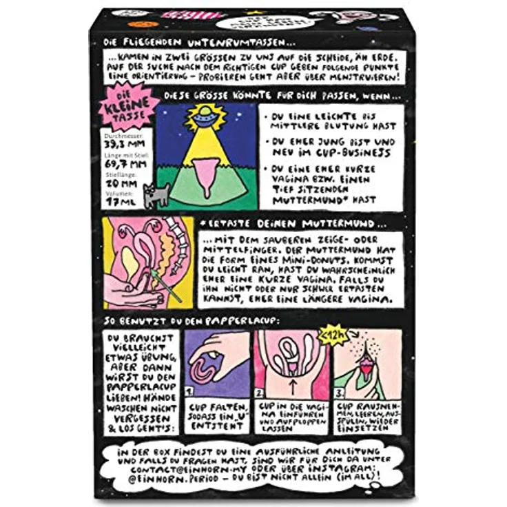 einhhorn Papperlacup Menstruationstasse - medizinisches Silikon, nachhaltig, made in Germany (klein) - Preisvergleich – Bild 5