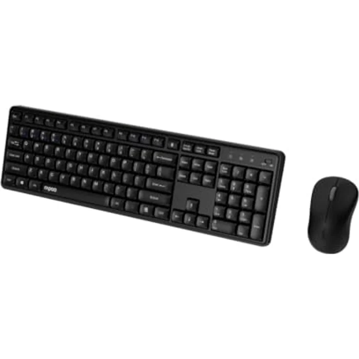 Rapoo 8150M, Kabelloses Bluetooth Tastatur und Maus Set, leise Full Size QWERTZ, dunkelgrau – Bild 5