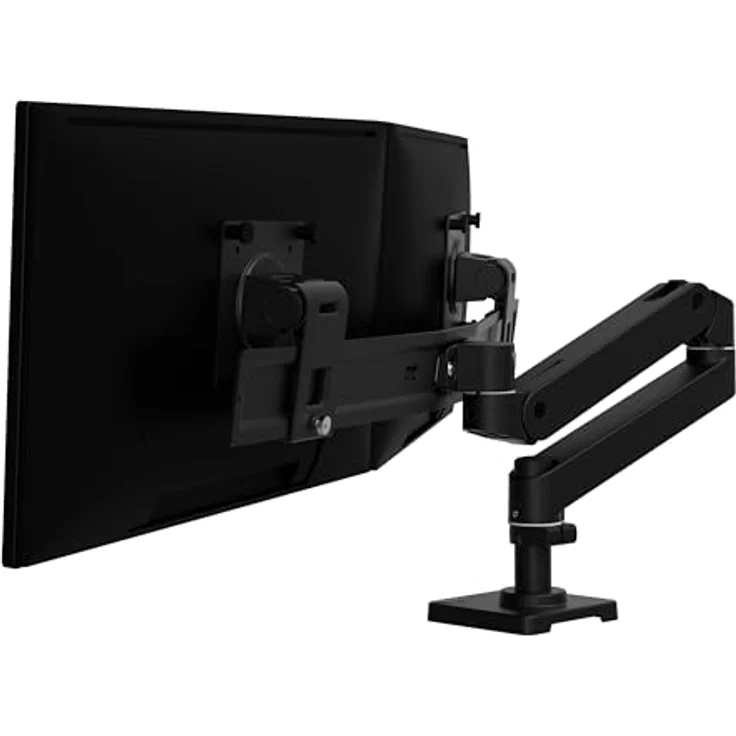 Ergotron LX Pro 45-684-292 Tischhalterung für Flachbildschirme bis 68,6 cm (27"), neigbar und drehbar, Schwarz – Bild 1