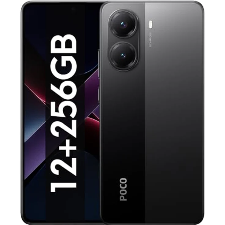 Xiaomi Poco X7 Pro 5G 12 GB/256 GB Schwarz (Black) Dual-SIM, 6,67 Zoll 120Hz AMOLED Display, Dimensity 8400-Ultra-Prozessor, 6000mAh Akku – Bild 1