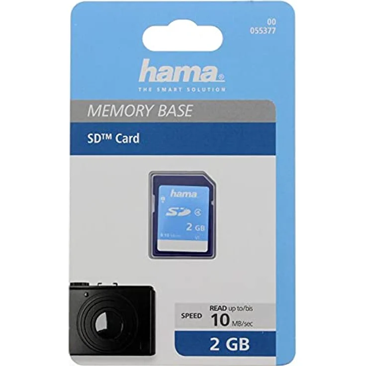 Hama Speicherkarte SD 2GB (SD-2.0 Standard, Class 4, Datensicherheit dank mechanischem Schreibschutz, Beschriftungsfeld) – Bild 3