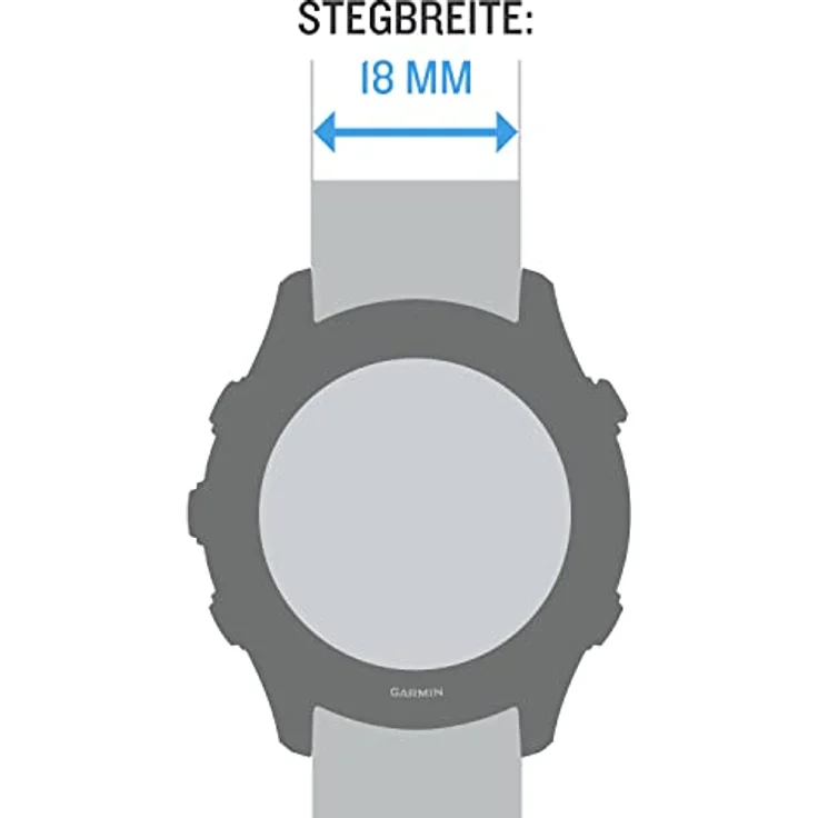 Garmin Schnellwechsel Armband (18 mm, Silikon), Uhrenarmband, Weiss – Bild 2