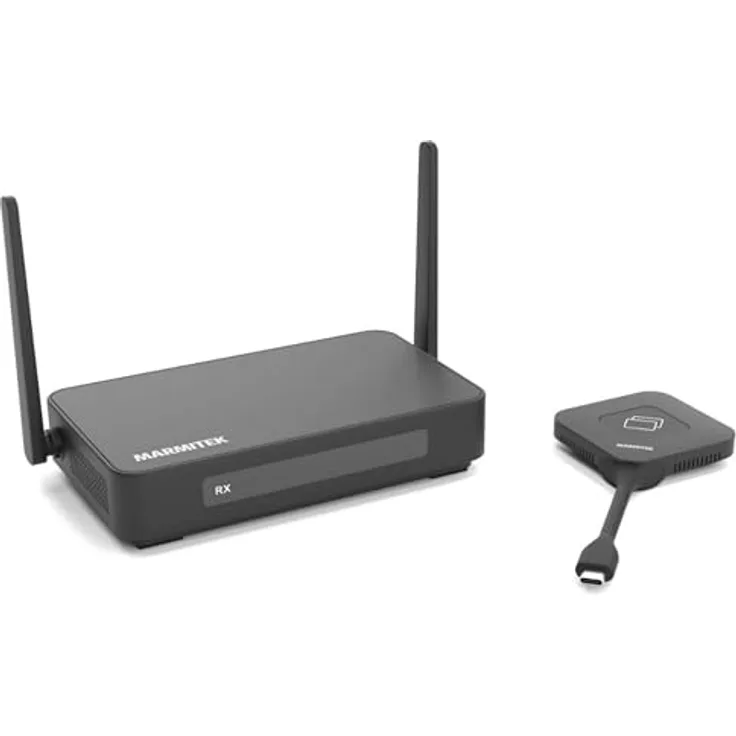 Marmitek 25008488, Router, Wi-Fi 5 (802.11ac), 4K unterstützt, Schwarz, mit externen Antennen und HDMI-Schnittstelle