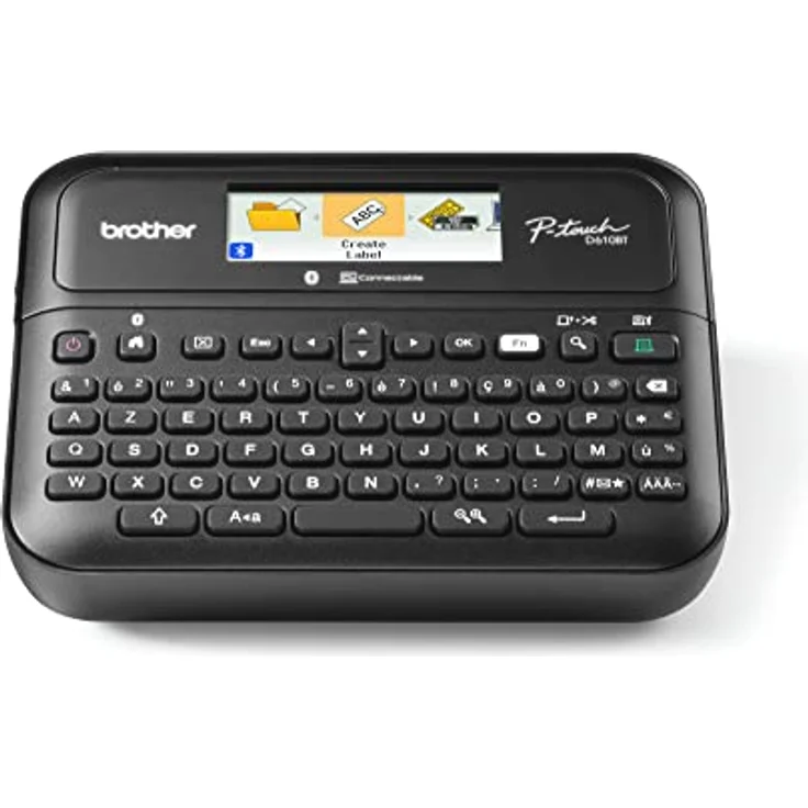 Brother PT-D610BT, Etikettendrucker mit Bluetooth 5.0, hochauflösendem Druck und automatischem Schneidegerät, Schwarz – Bild 1