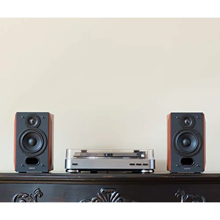 Edifier P17 Passive Regallautsprecher Paar 2-Wege-Lautsprecher mit eingebauter Wandhalterung, Perfekt für 5.1, 7.1 oder 11.1 Seiten- Heck Surround Setup, Benötigt Verstärker oder Empfänger zum Betrieb Regallautsprecher - 20 Watt - schwarz, Holz – Bild 8