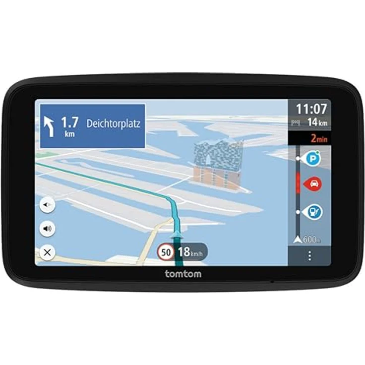 TomTom GO Advanced, 6 Zoll Pkw-Navigation mit TomTom Traffic, Weltkarten-Updates, Wi-Fi-Updates, dynamischem Fahrspurassistenten und umkehrbarer Halterung – Bild 1