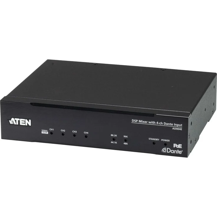 Aten AD004E KVM Extender System, KVM Switch mit 24-Bit Audio und DSP-Funktion, Schwarz