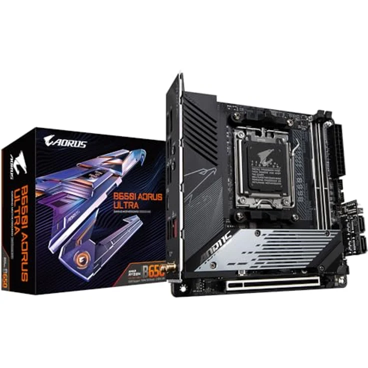 Gigbayte Aorus B650I AORUS Ultra (Sockel AM5/B650/DDR5/S-ATA 6Gb/s/Mini ITX) – Bild 1