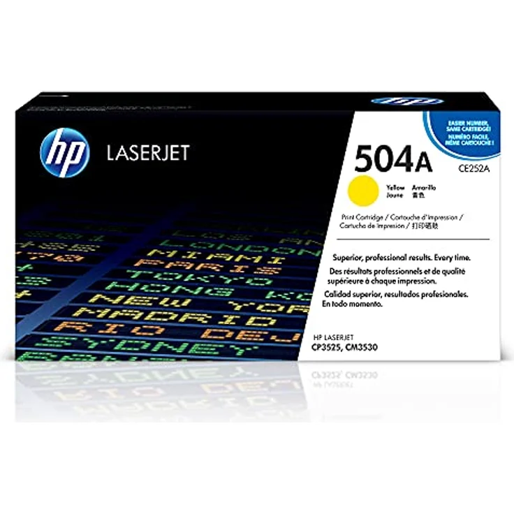 HP 504A (CE252A) Gelb Original Toner fürHP Color Laserjet CP3525, HP Color Laserjet CM3529 – Bild 2