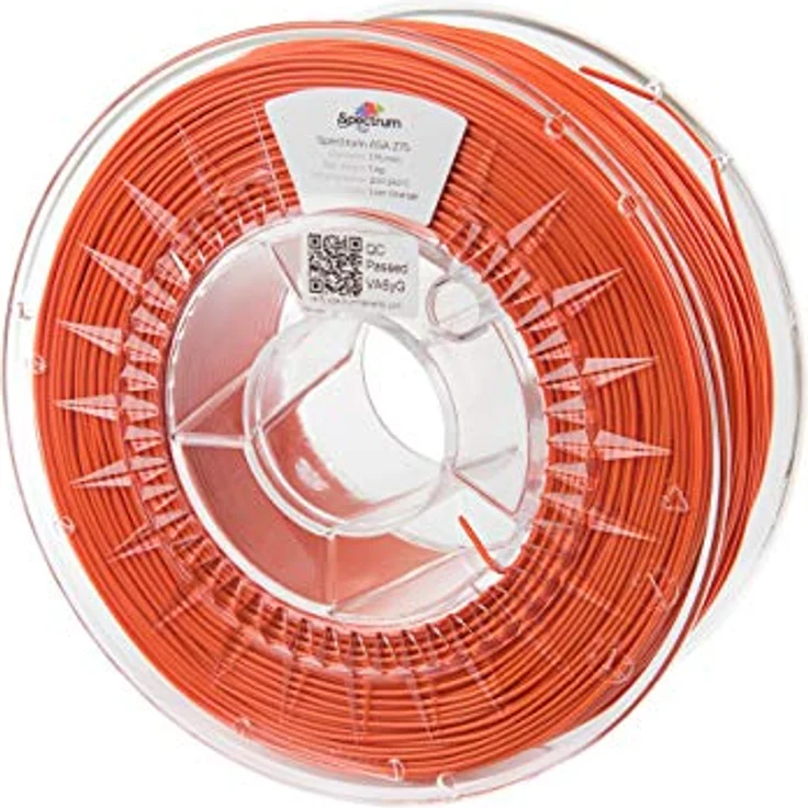 Spectrum Filaments ASA 275 Lion Orange, professionelles UV-beständiges 3D-Druckfilament, Drucktemperatur 200-240°C, orange – Bild 2