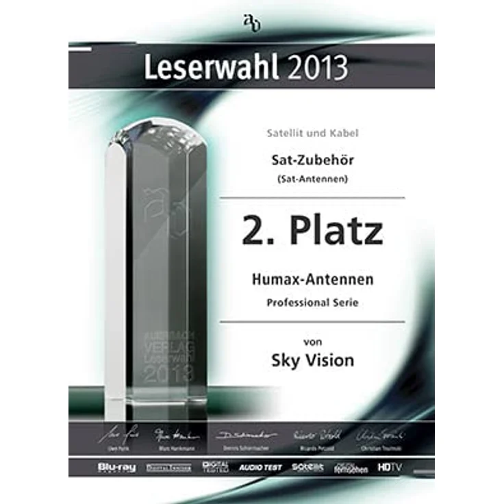 HUMAX Digital E0764 Professional 65 Aluminium Satellite-Spiegel (Durschmesser: 65 cm) anthrazit – Bild 10