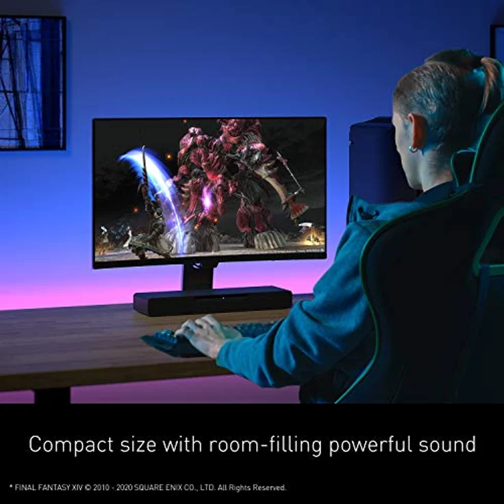 Panasonic SOUNDSLAYER SC-HTB01, Gaming Lautsprecher mit kraftvollem Sound, Schwarz – Bild 4