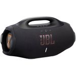 JBL Boombox 4, Tragbarer Bluetooth Lautsprecher mit JBL Pro Sound, AI Sound Boost, IP68 Wasser- und Staubdicht, bis zu 34h Wiedergabe, Auracast Multi-Speaker, 2 Bass-Boost-Modi, Schwarz