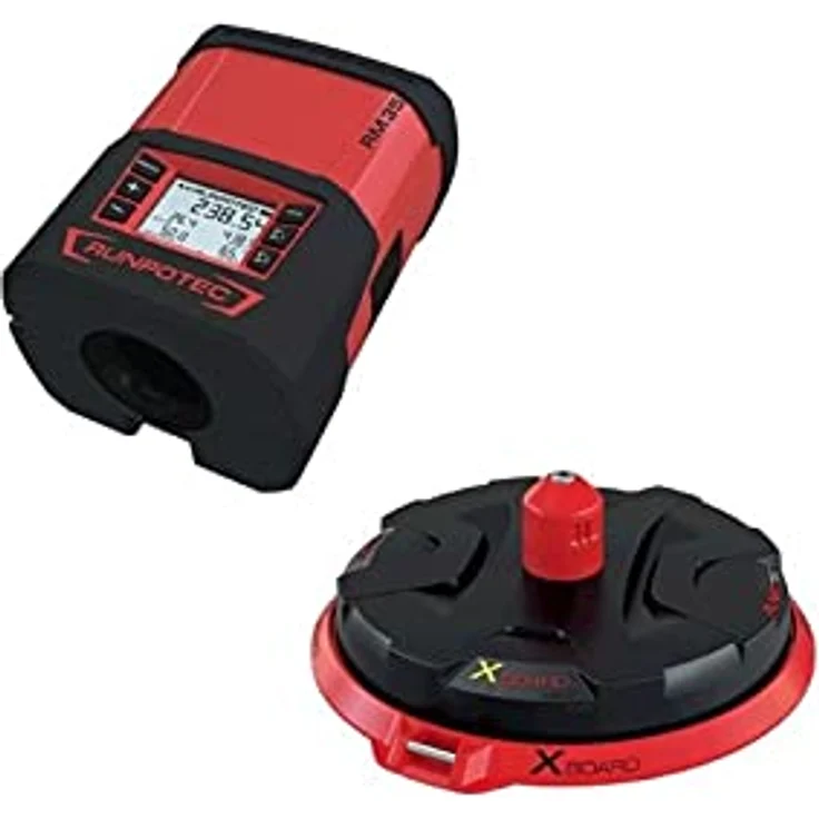 Runpotec Kabellängenmessgerät-Set RM35+XB300 Rot/Schwarz Länge 160 mm x Breite 125 mm x Höhe 97 mm – Bild 1