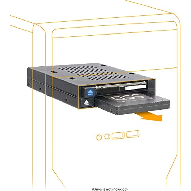 ICY DOCK flexiDOCK MB522SP-B - Dock trägerlos für 2X 2,5 Zoll (6,4cm) SATA SSD-HDD in 1x 3,5 Zoll (8,9cm) – Bild 5
