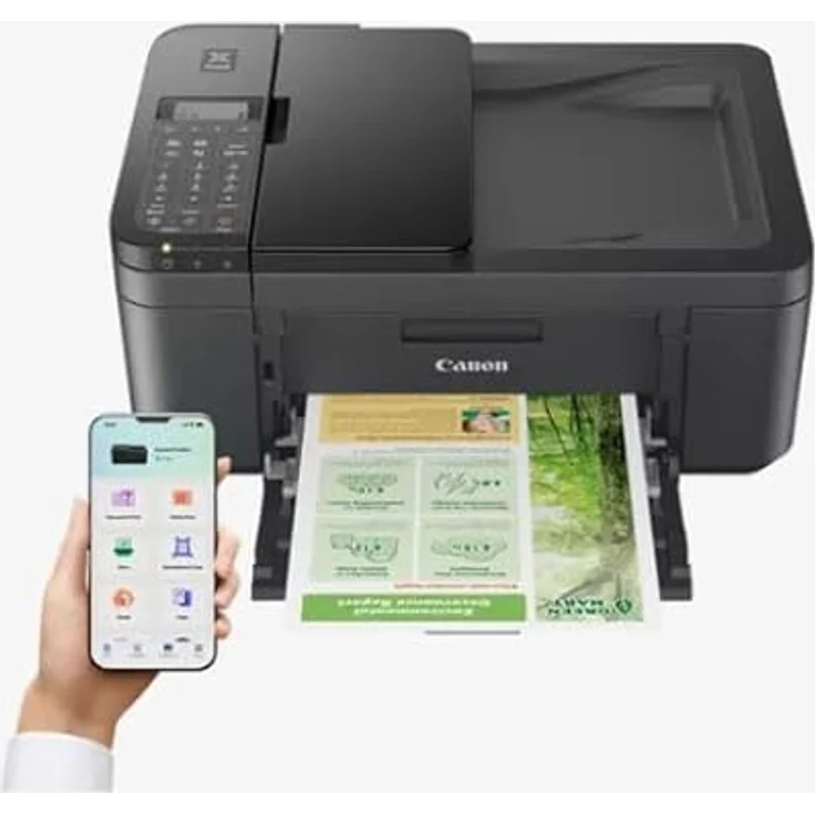 Canon PIXMA TR4755i Multifunktionsdrucker 4in1 (Tintenstrahl, Drucken, Kopieren, Scannen, Faxen, A4, WLAN, Apple AirPrint, 20 Blatt ADF, Duplexdruck, kompatibel mit Pixma Print Plan ABO) schwarz – Bild 4