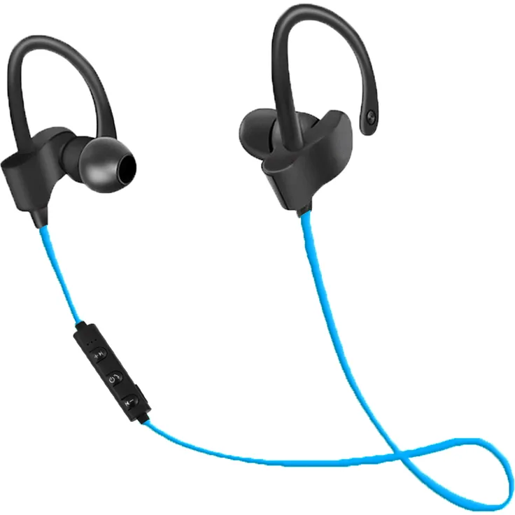 Esperanza EH188, Bluetooth-Sportkopfhörer mit kabellosem In-Ear Design, Schwarz/Blau