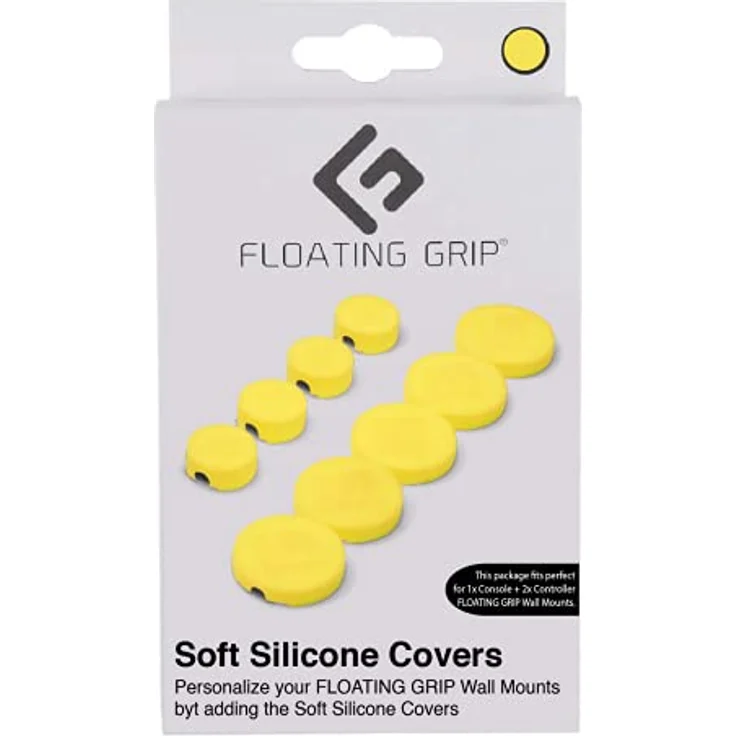 Floating Grip Soft Silicon Covers, Wandhalterungsschutz in Gelb für Gaming- & Konsolen-Zubehör – Bild 8