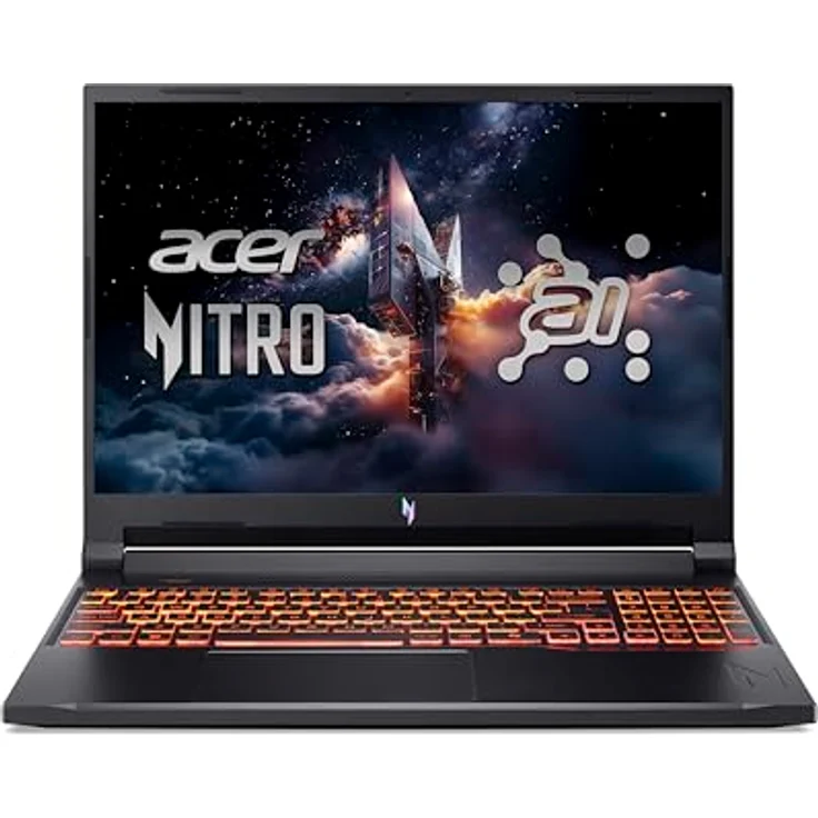 Acer Nitro V 16 AI, 16" Gaming Notebook mit AMD Ryzen 7 260, 16 GB RAM, 1 TB SSD, GeForce RTX 5070, Schwarz – Bild 2