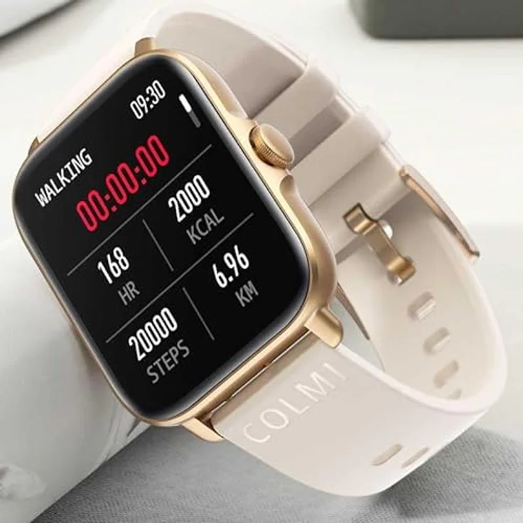 Colmi P28 Plus Smartwatch (Gold), 1,69-Zoll TFT-Display, Herzfrequenz- und Schlafüberwachung, IP67 Wasserbeständigkeit, 28 Sportmodi, Bluetooth 5.1 – Bild 3