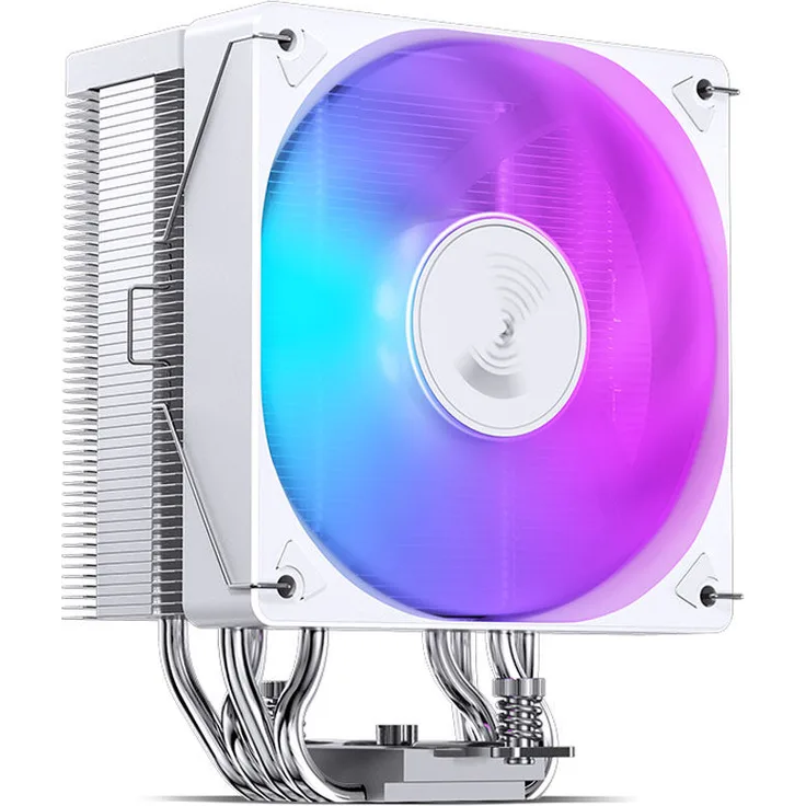 Jonsbo CR-1000 EVO CPU-Kühler, 4 Heatpipes, 1x PWM-Lüfter, 220 W TDP - Weiß