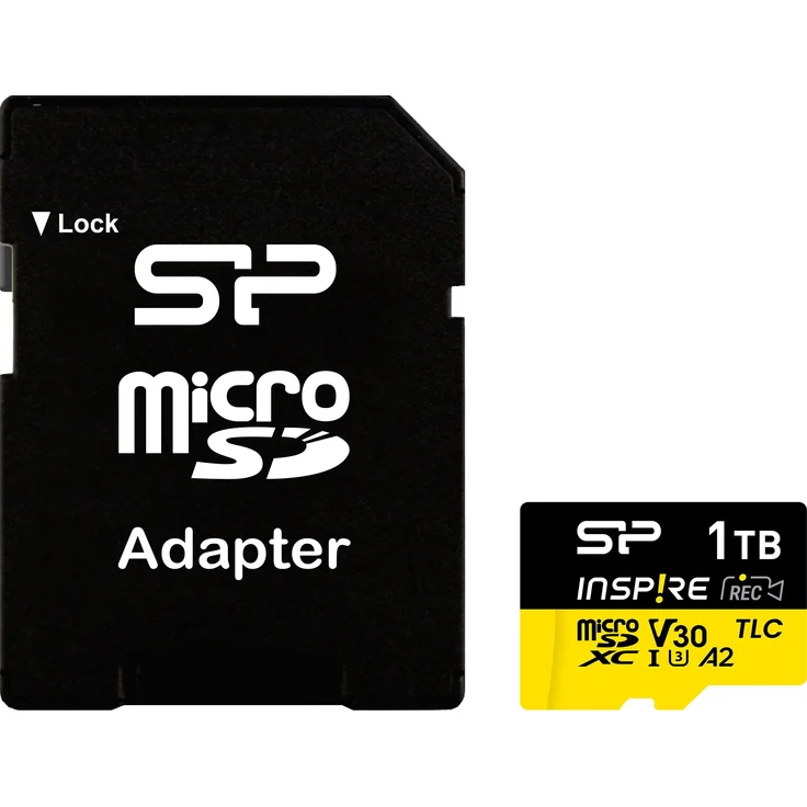 Silicon Power microSDXC 1TB A2 + USB-C 3.2 Gen Card Reader, Speicherkarte mit 1000 GB und hoher Übertragungsgeschwindigkeit
