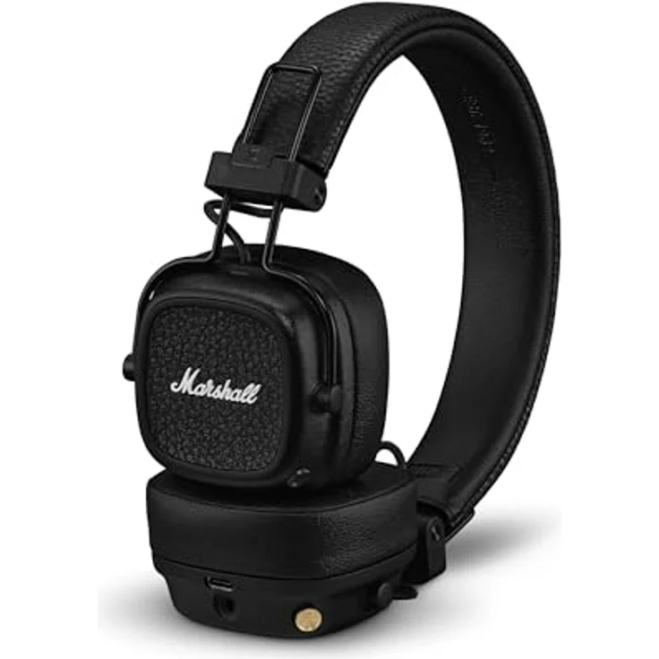 Marshall Major V Bluetooth Kopfhörer, 100 Stunden Spielzeit – Schwarz – Bild 1