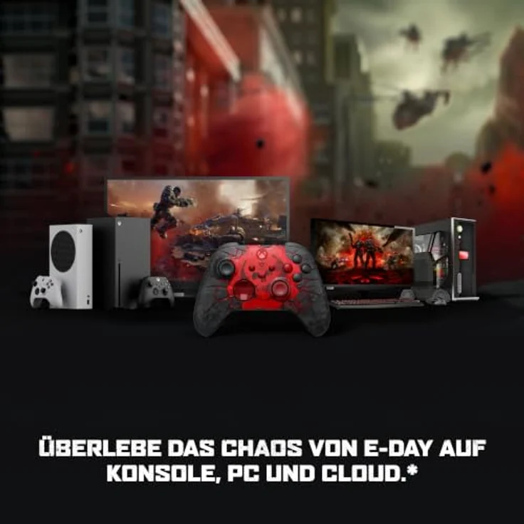 Microsoft Xbox Gears of War: E-Day Wireless Controller, kabellos, Bluetooth, Schwarz, für Xbox Series X und PC – Bild 7