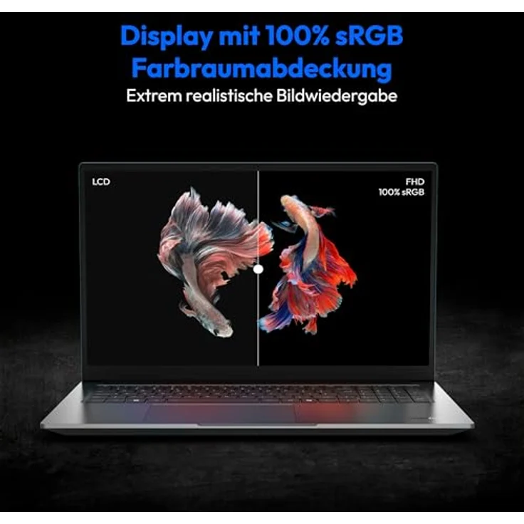 MEDION S20 Laptop, Intel Core Ultra 7 155H, 16GB DDR5 RAM, 1TB PCIe SSD, 100% sRGB, Mattes 17,3 Zoll Full HD Display, WLAN, Win 11 - Preisvergleich – Bild 4