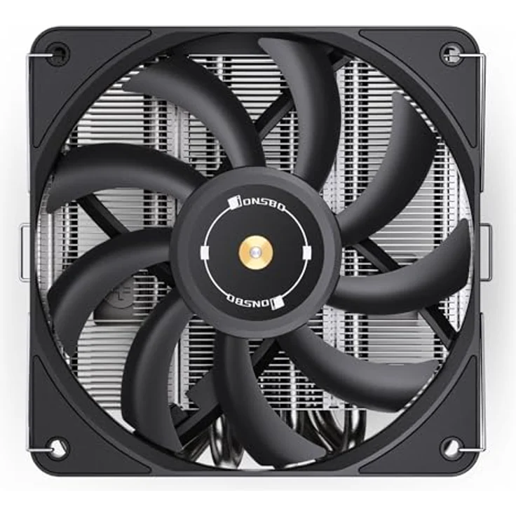 Jonsbo HP600 Low-Profile CPU-Kühler - 120mm, schwarz mit 6 Heatpipes – Bild 9
