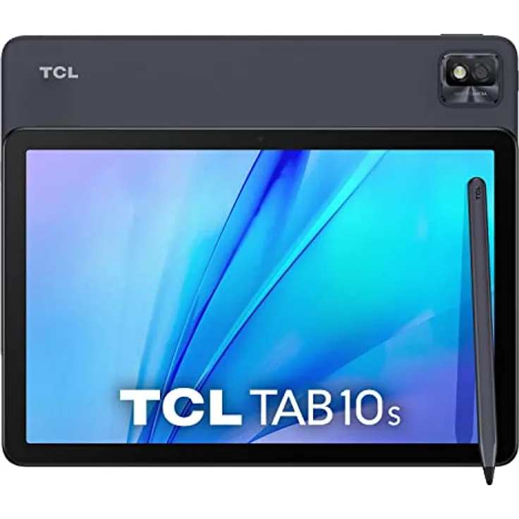 TCL TAB 10s 4G LTE Tablet (2021) inkl. passive Pen und Headset, 10.1 Zoll FHD-Display, Octa-Core Prozessor, 8000mAh Akku, 32 GB Speicher, 3 GB RAM, 8 MP Rückkamera / 5 MP Frontkamera, Android 10, Gray