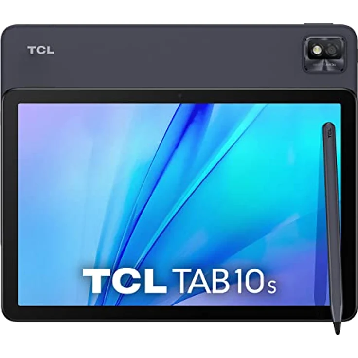 TCL TAB 10s 4G LTE Tablet (2021) inkl. passive Pen und Headset, 10.1 Zoll FHD-Display, Octa-Core Prozessor, 8000mAh Akku, 32 GB Speicher, 3 GB RAM, 8 MP Rückkamera / 5 MP Frontkamera, Android 10, Gray – Bild 1