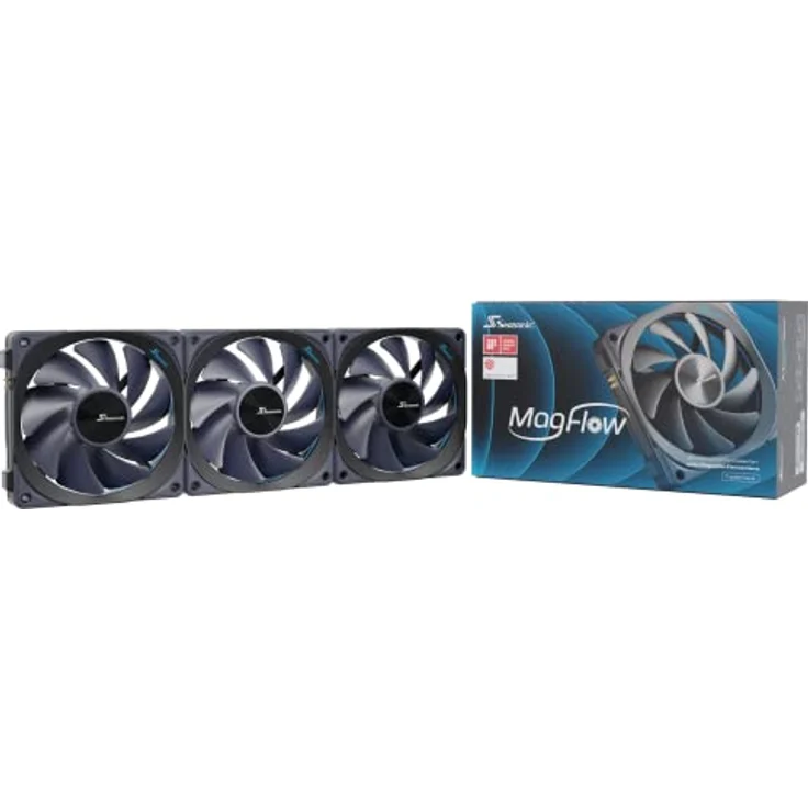 Seasonic Lüfter MagFlow 1225PWM 3-Fan Kit - Preisvergleich – Bild 1