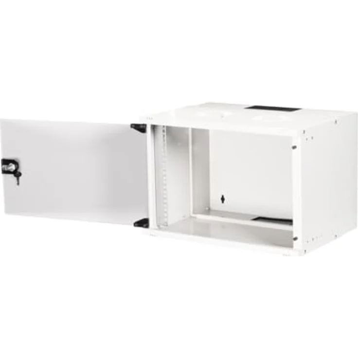 Equip Wandgehäuse 19" 07U 540x400mm grau, Netzwerkschrank mit Fronttür aus gehärtetem Glas – Bild 2